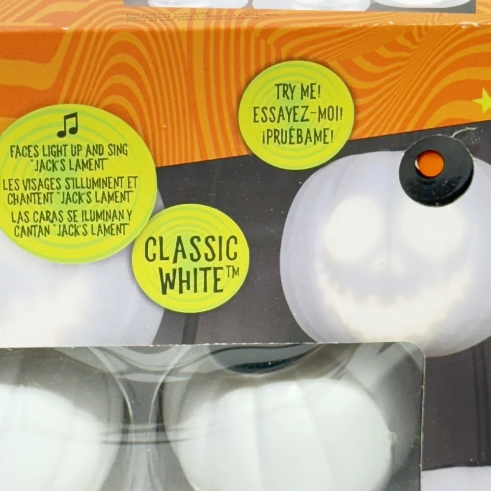 Gemmy Disney Halloween Singing Jack Skellington Musical Animated String Lights‎